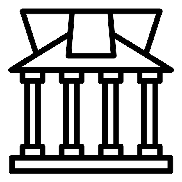 pantheon vector icon illustration of italy iconset