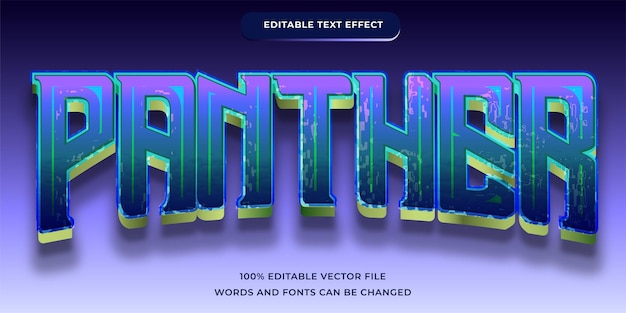 Panther editable text effect modern
