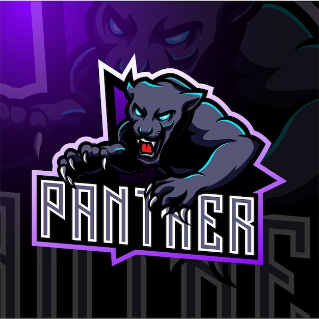 Panther esport mascot logo design