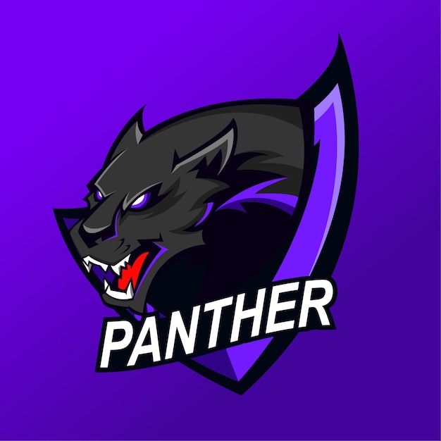 Illustrazione del logo della mascotte esport della pantera