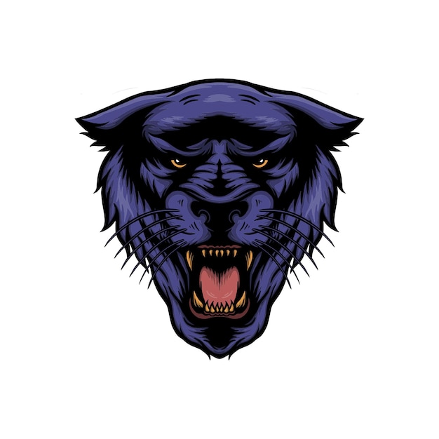 Panther head vector illustration