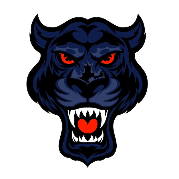 Panther head vector mascot