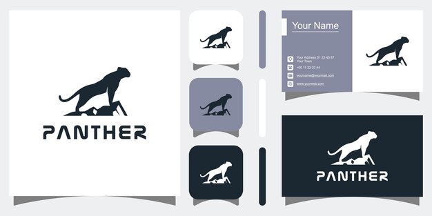 Panther logo design inspiration vector icons premium vector