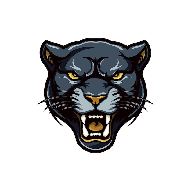 Panther Mascot Logo Design Panther Vector Illustration