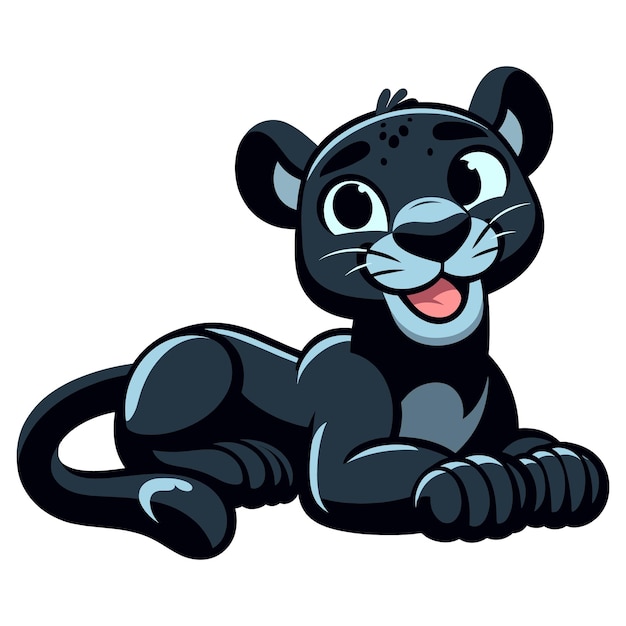 a panther vector clipart illustration