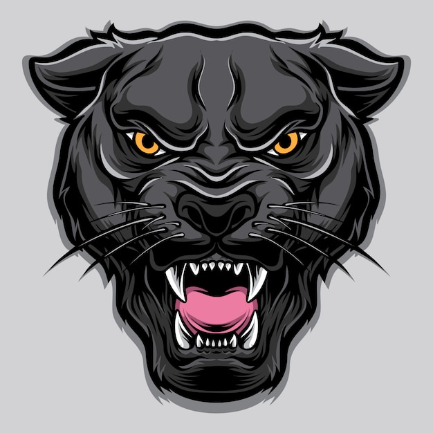 Vector panther vector head