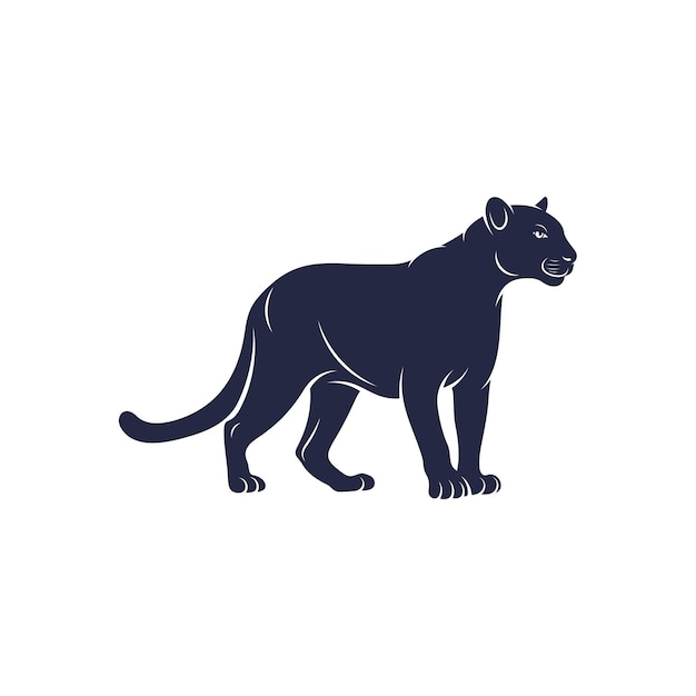 Vector panther vector illustration design panther logo design template