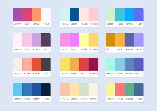 ベクトル pantone カラー パレット カタログ サンプル (rgb 16 進数)