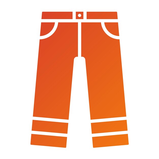 Vector pants icon style