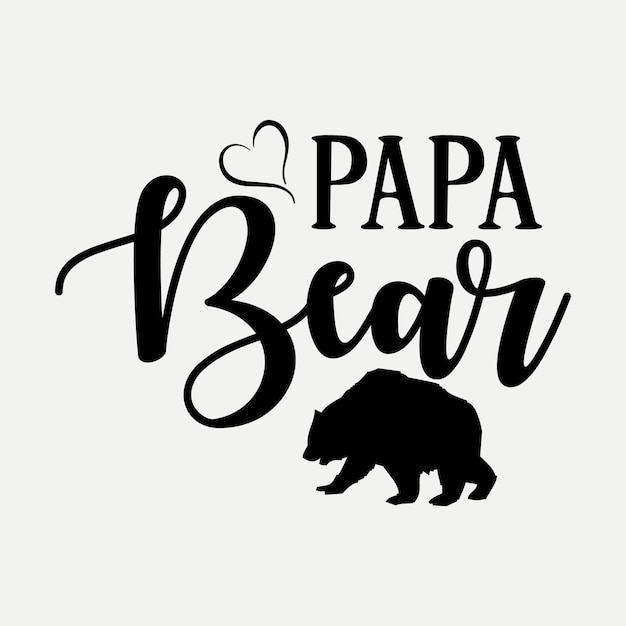 Vector papa bear