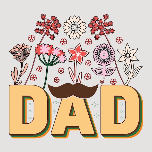 Vector papa happy father's day svg sublimatie tshirt graphic vaderdag tshirt sublimatie design