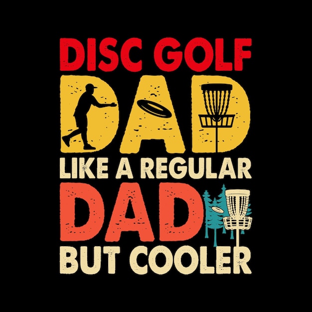 Papa Minnaar Vaderdag Grappige Schijf Golfer Retro Vintage Schijf Golf T-shirt Ontwerp