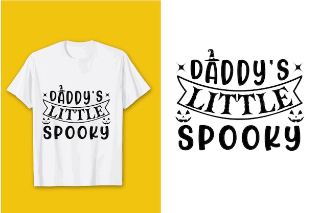 Papa's kleine spookachtige svg t-shirtontwerp