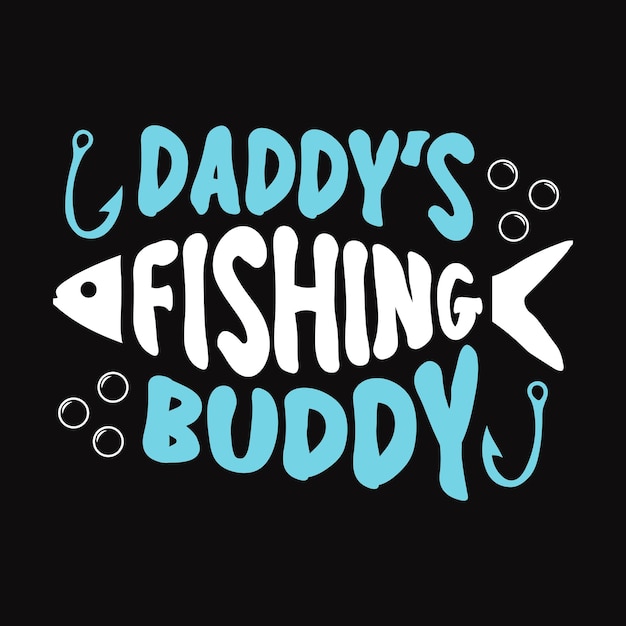 papa's vissen buddy vissen t-shirt ontwerp