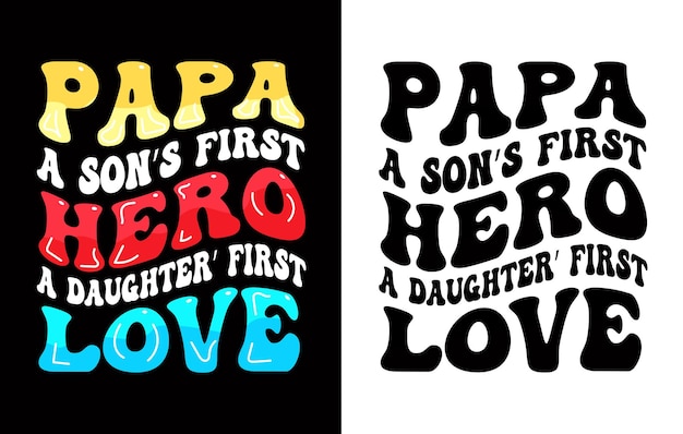 Vector papa t-shirt design bundle.