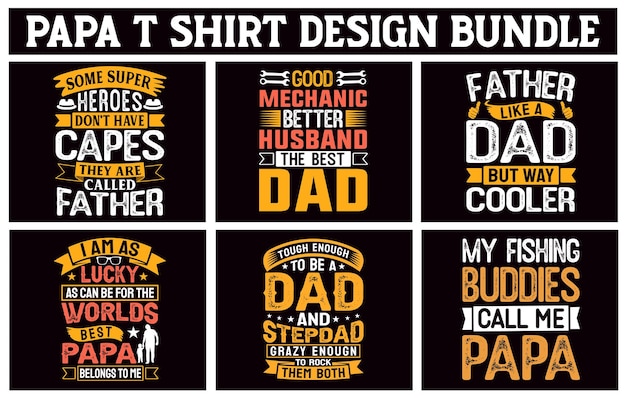 Papa T-shirt ontwerp,