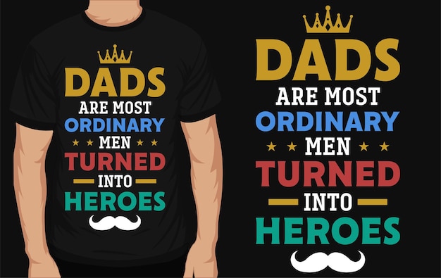 Papa typografisch t-shirtontwerp