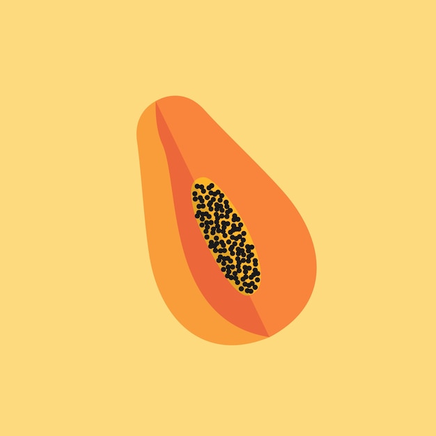 papaya illustration