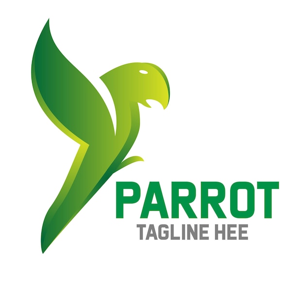 Papegaai-logo met de titel 'papegaai-logo'