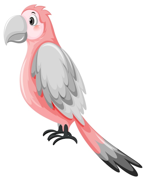Papegaaivogel in cartoonstijl
