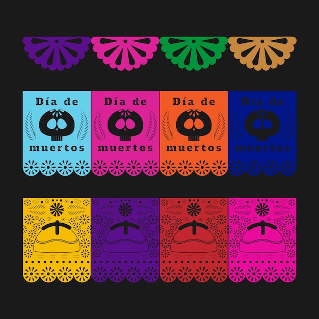 Vector papel picado