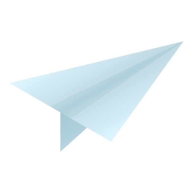 Paper airplane icon isometric of paper airplane vector icon for web design isolated on white background