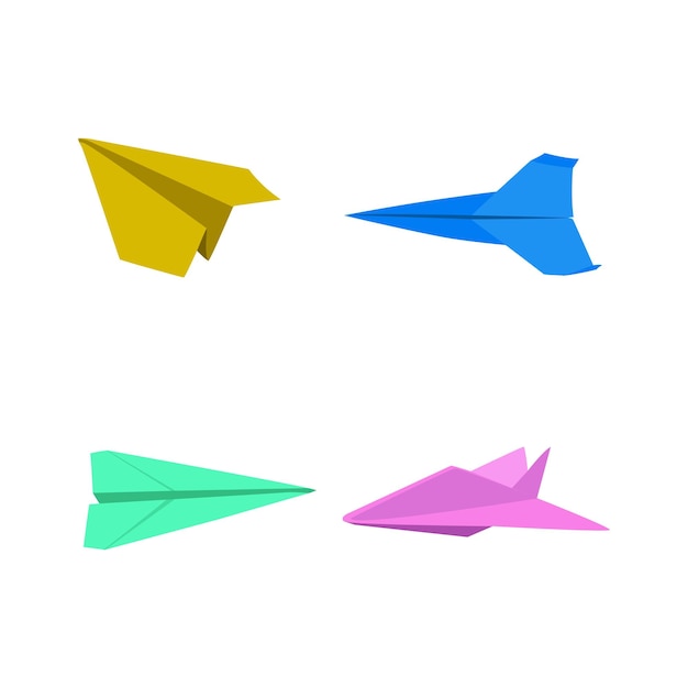 Paper airplane vector