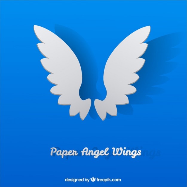 Paper angel wings