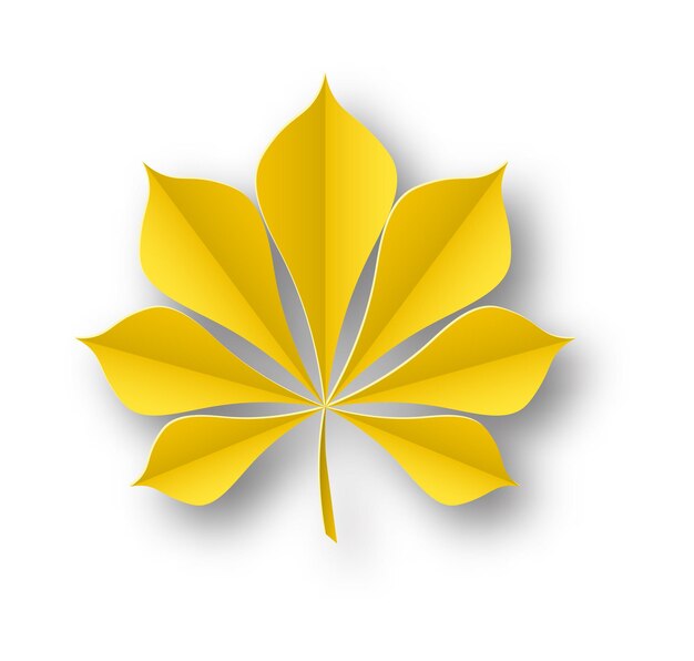 秋の葉 葉の色 秋の花の色 色の色の色 落ちた栗の葉 休日のポスターやカードの装飾 単独の要素 植物学的なオブジェクト ベクトル シンプルなイラスト