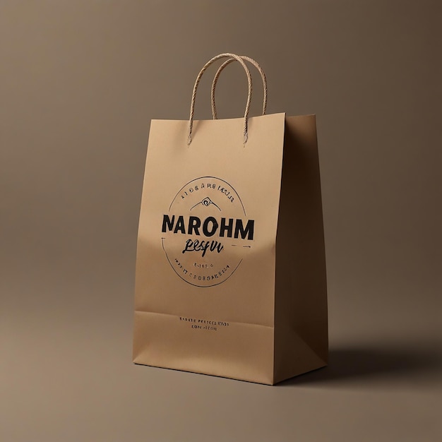 Vector paper bag mockup