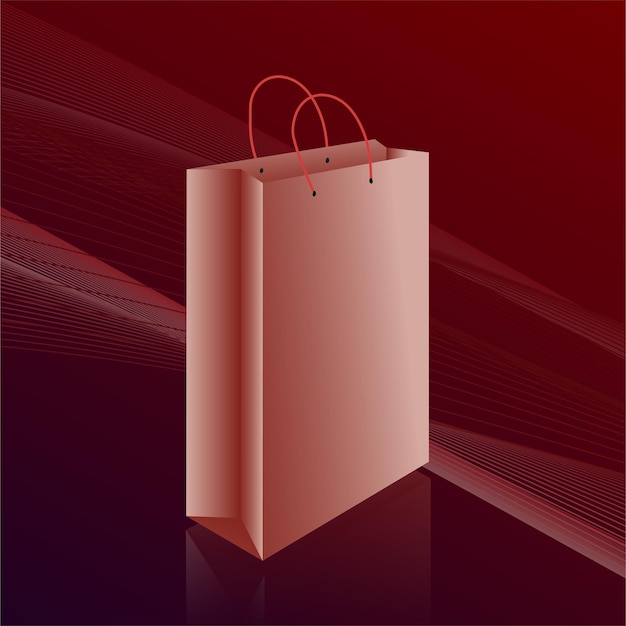 Vector paper bag mokup