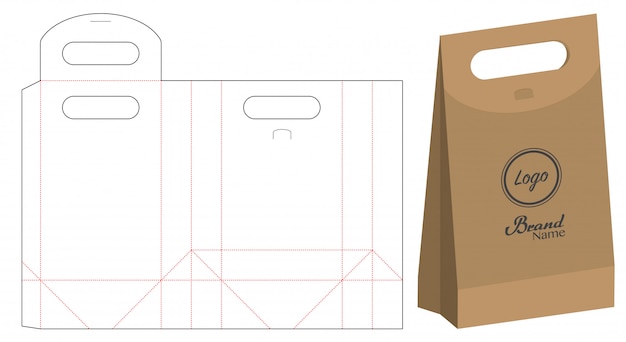 Paper bag packaging die-cut 