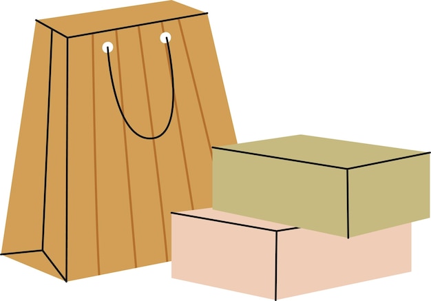 Paper Bag And Shoe Boxes