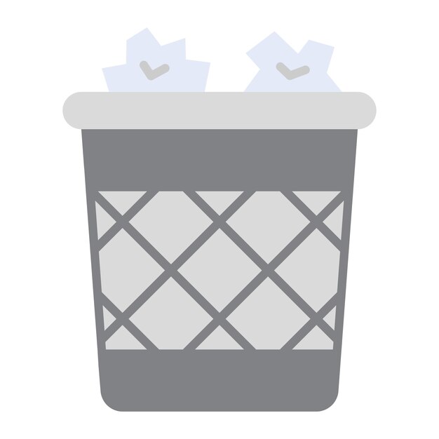 Vector paper bin icon