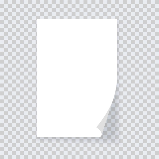 Vector paper blank mockup