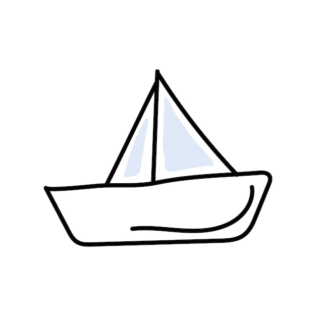 Vector paper boat