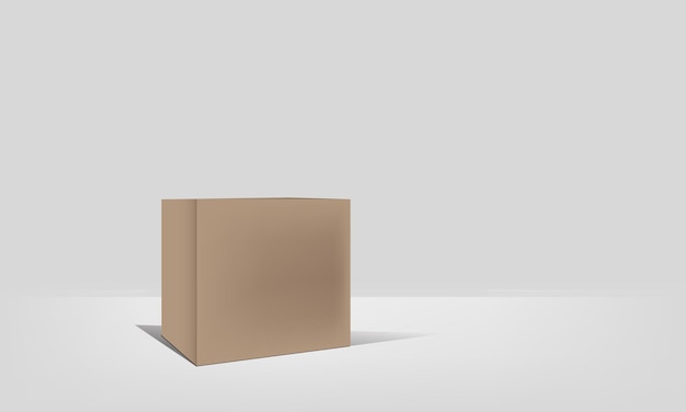 Vector paper box vector showcase your design