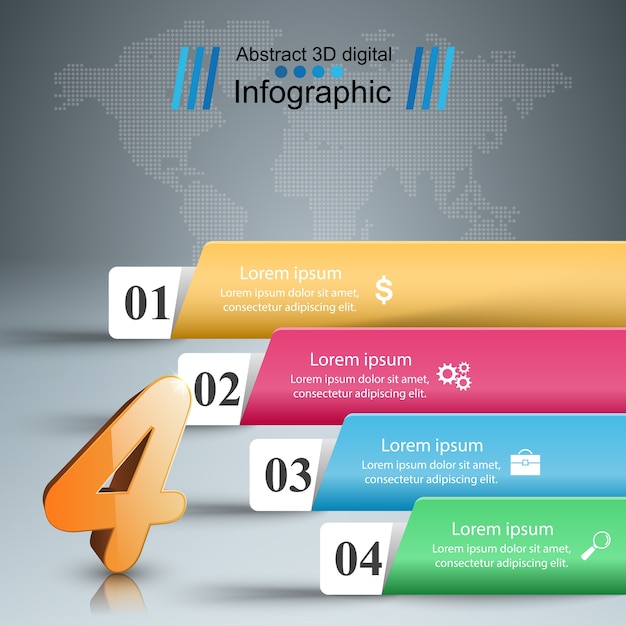 Paper business infographic 