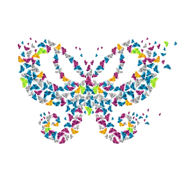 Vector paper butterfly