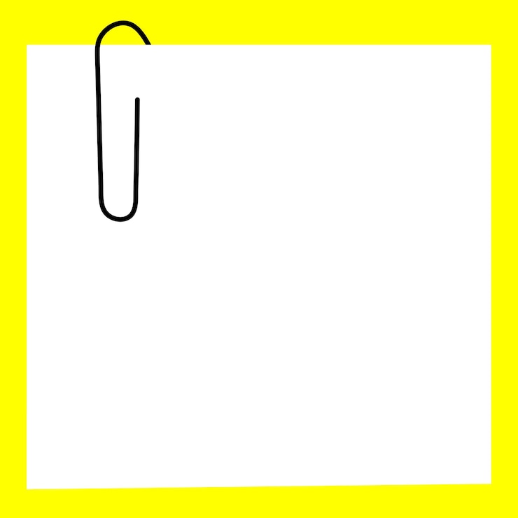 वेक्टर paper clip holding papers together against the yellow background