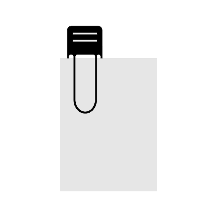 Vector paper clip logo