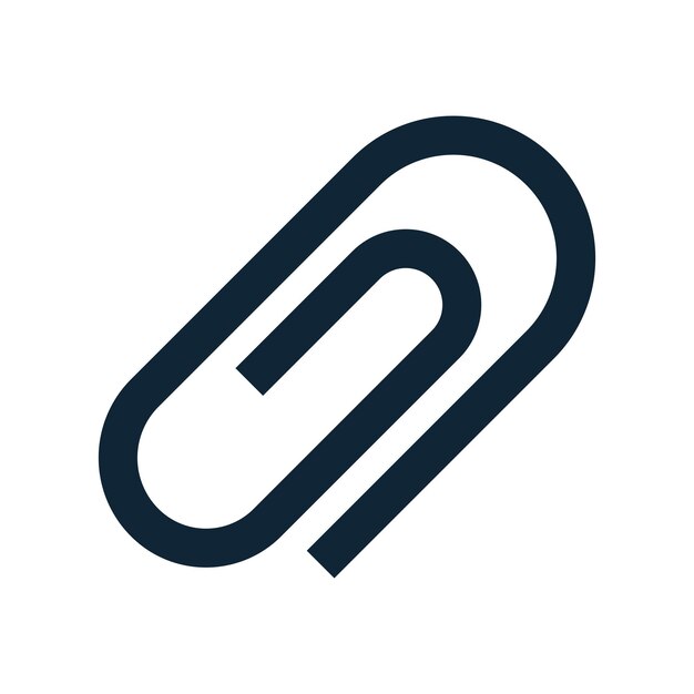 Paper clip outline icon paper clip icon