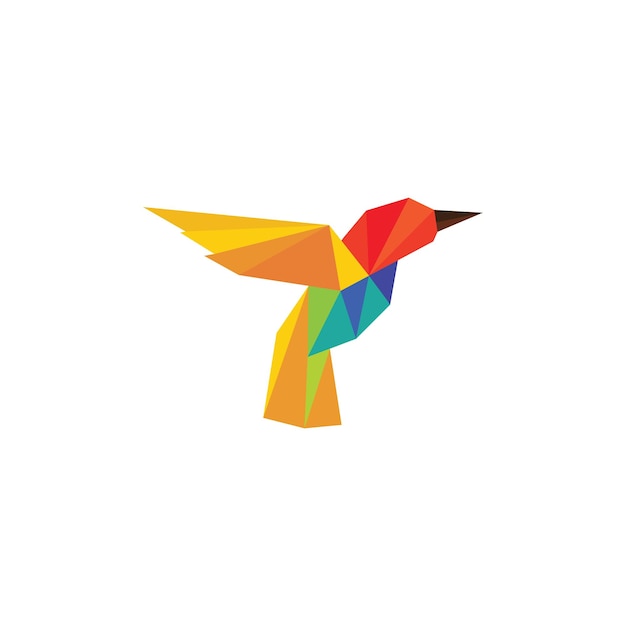 paper crafting bird logo design