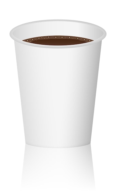 Paper cup with coffee