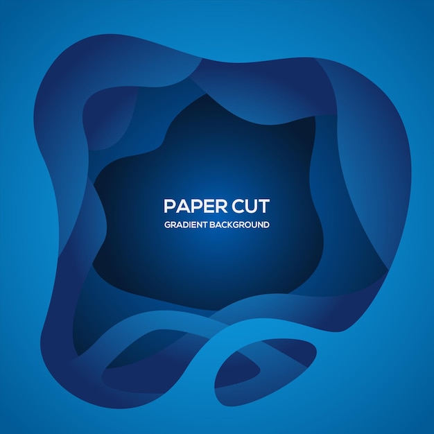 Vector paper cut background