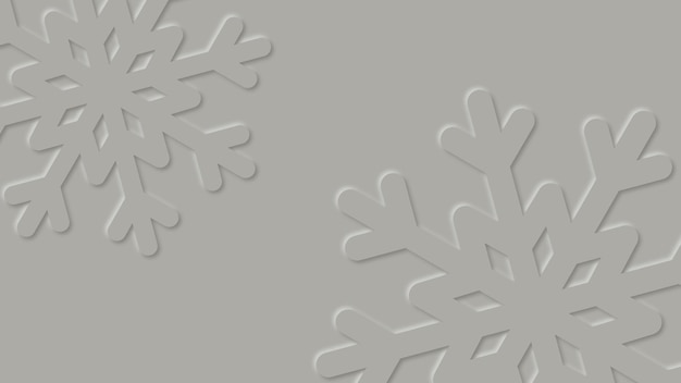 Vector paper cut snowflakes background for christmas design