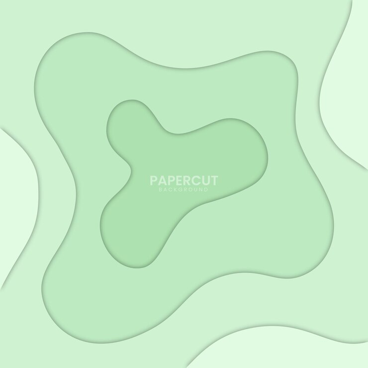 Vector paper cut style modern background
