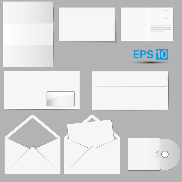 Vector paper envelopes