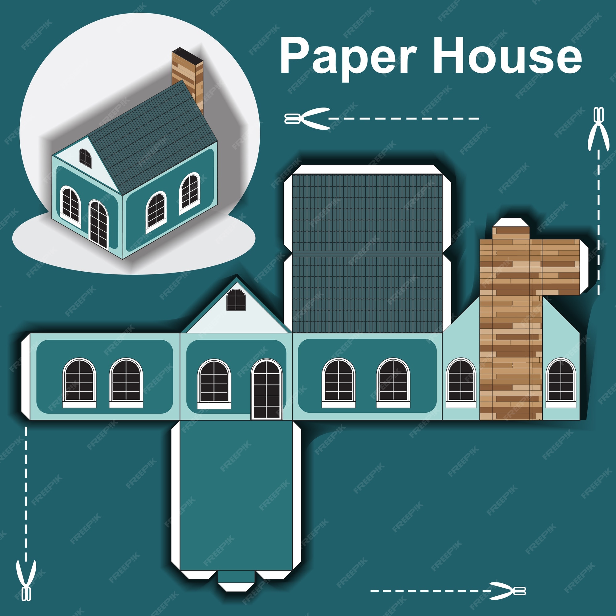 paper house models templates