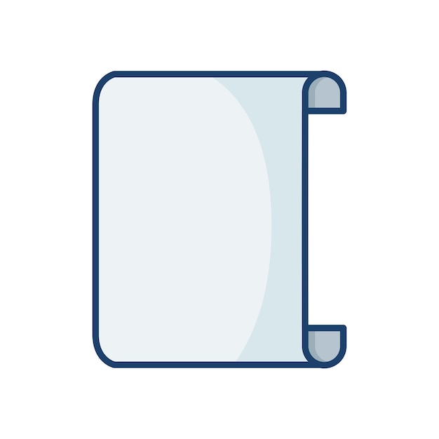 Paper icon vector op trendy design